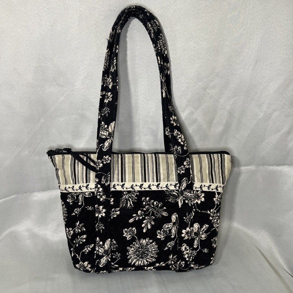 Women Shoulder Handbag - OK - Cloth Bag Multicolor - Black, White & Gray
